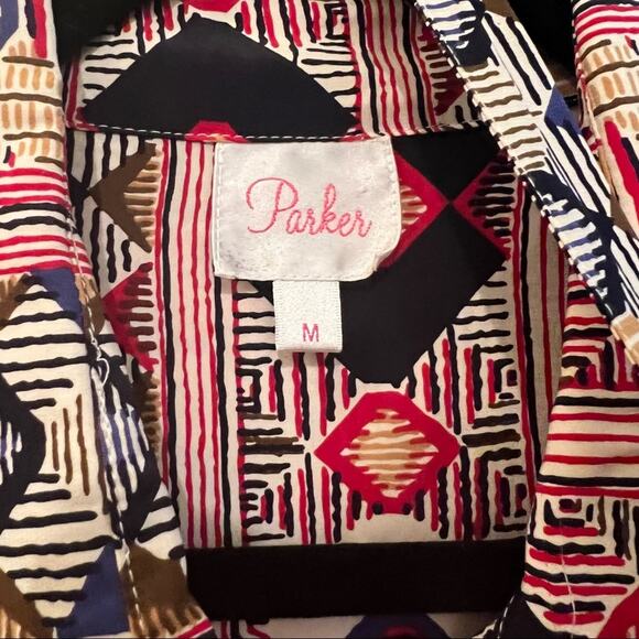 Parker Silk Dress M - Picture 3 of 4